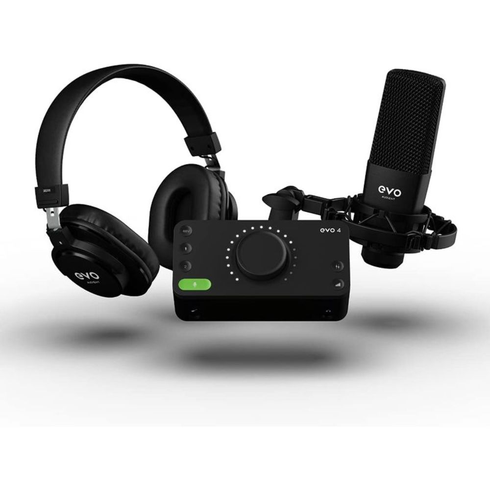 Audient Evo Starter Bundle EVO SRB Recording Pack, XLR Connector - Black